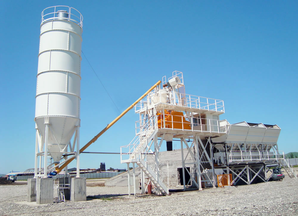 PLC (პროგრამირებადი ლოგიკური კონტროლერი) სისტემის ბეტონის ქარხანა