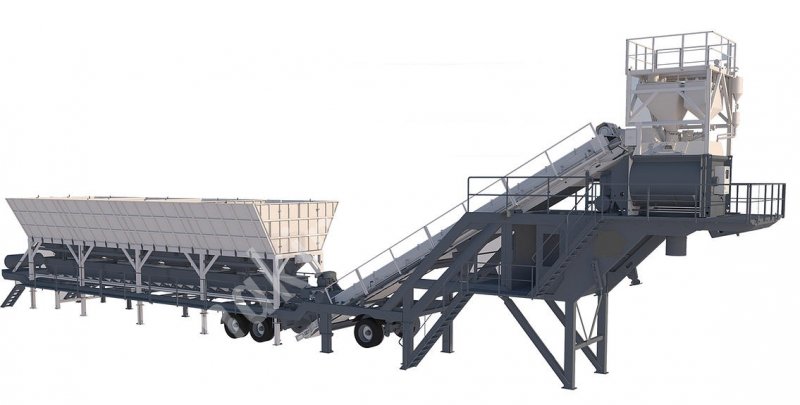 Мобильный бетонный завод на продажу